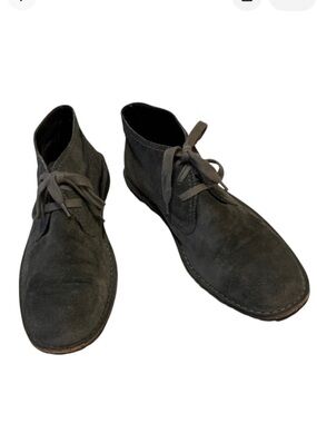John Varvatos Dark Gray Men's Lace Up Ankle Boots Shoes Sz 11
